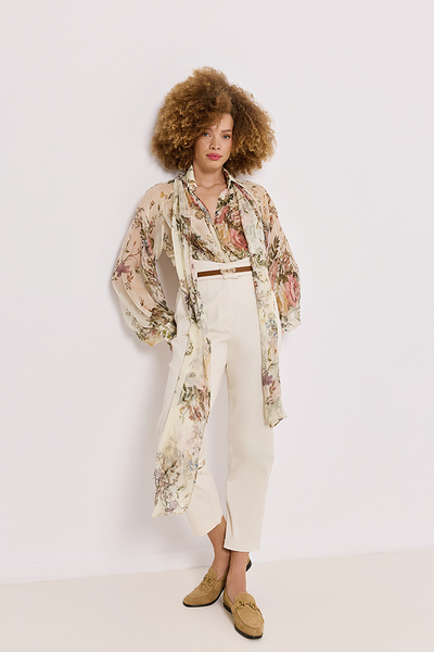 STRAIGHT LEG PANTS WITH BELT