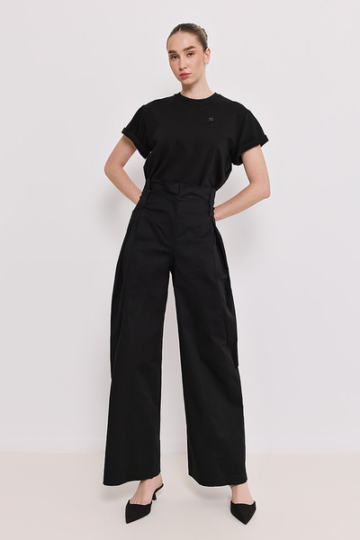HIGH-WAISTED WIDE LEG TROUSERS