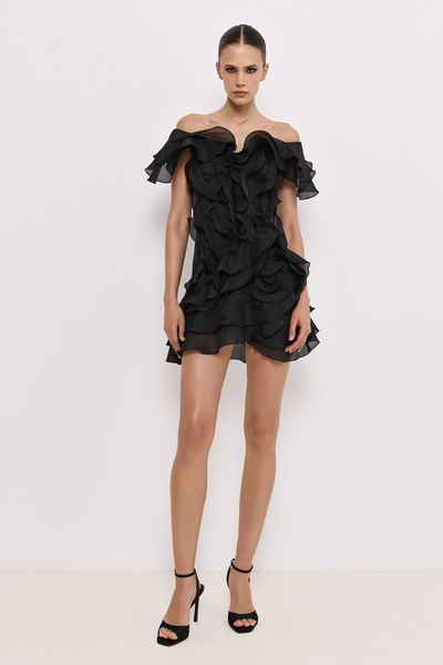 ΜΙΝΙ DRESS WITH RUFFLES