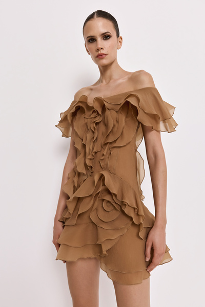 ΜΙΝΙ DRESS WITH RUFFLES