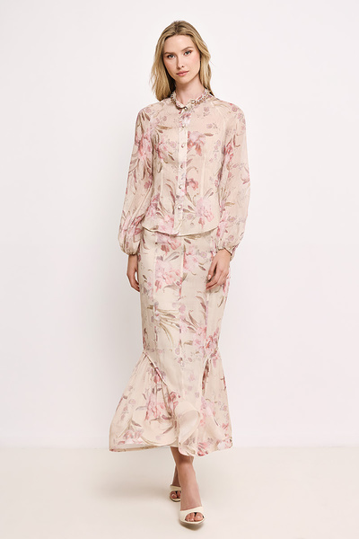 MIDI FLORAL SKIRT