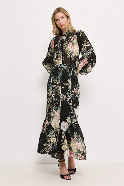 MIDI FLORAL SKIRT