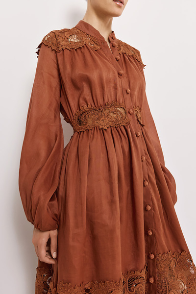 MAXI DRESS WITH LACE DETAIL