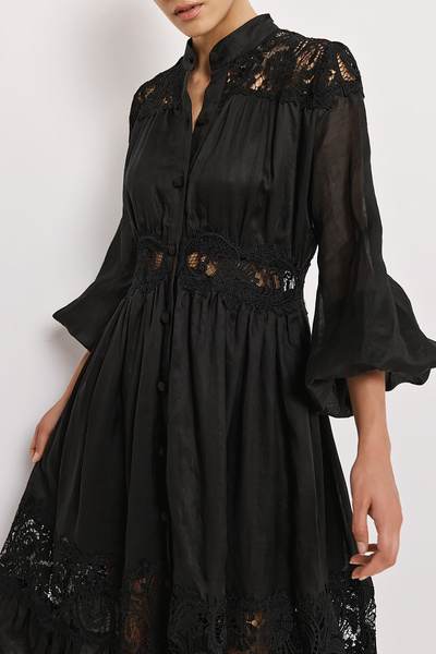 MAXI DRESS WITH LACE DETAIL
