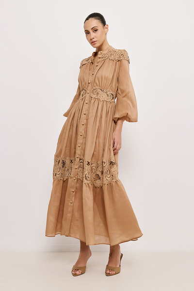 MAXI DRESS WITH LACE DETAIL