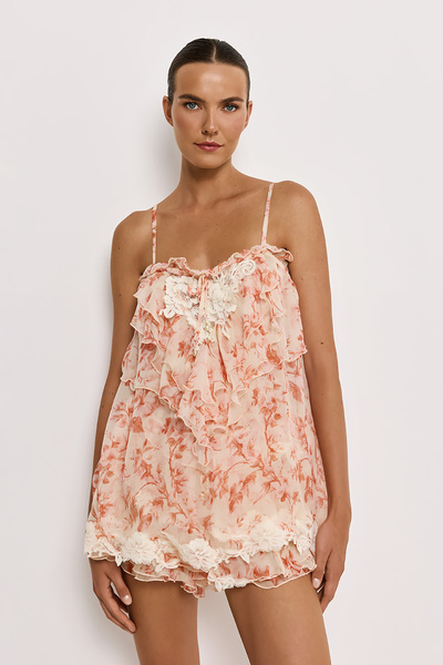 EMBROIDERED SILK BLOUSE