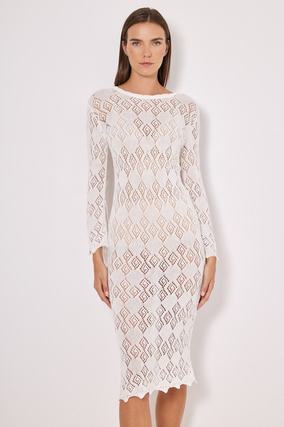MAXI KNITTED DRESS WITH OPEN BACK