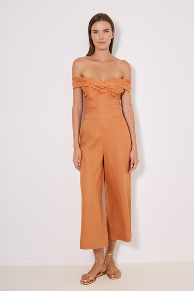 OFF-SHOULDER JUMPSUIT