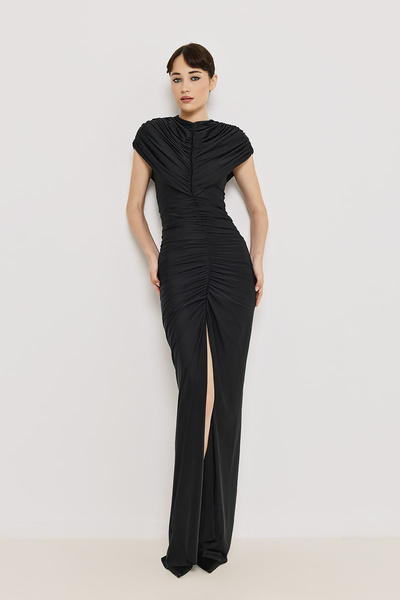 MAXI DRESS WITH RUCHING