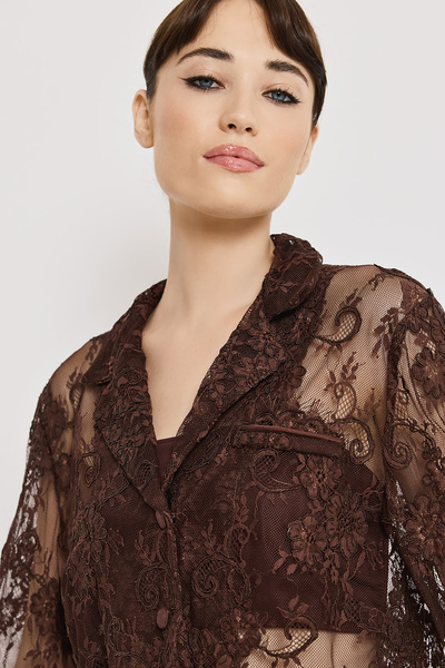 LACE SHIRT WITH BUTTONS