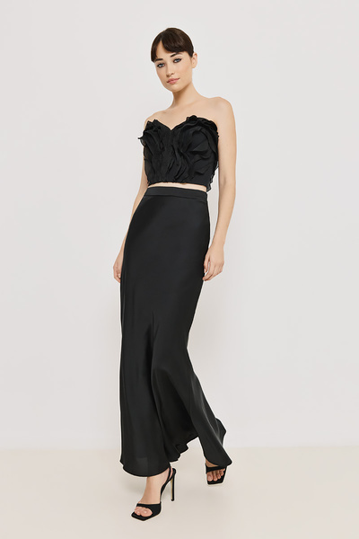 MAXI SATIN SKIRT