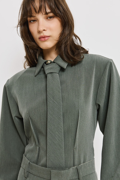 FITTED SHIRT WITH TIE