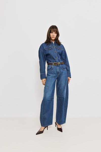 WIDE-LEG DENIM TROUSERS