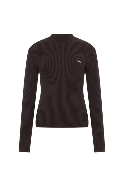 RIBBED TOP WITH FRONT POCKET