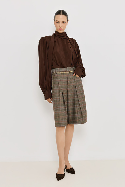 CHECKED BERMUDA SHORTS