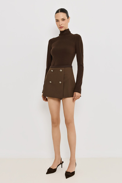 BUTTONED SKORT