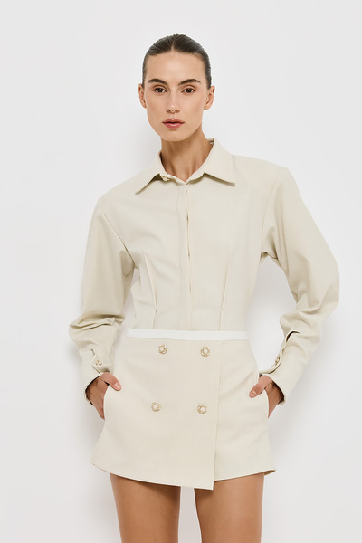 BUTTONED SKORT