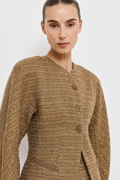 TWEED FITTED JACKET
