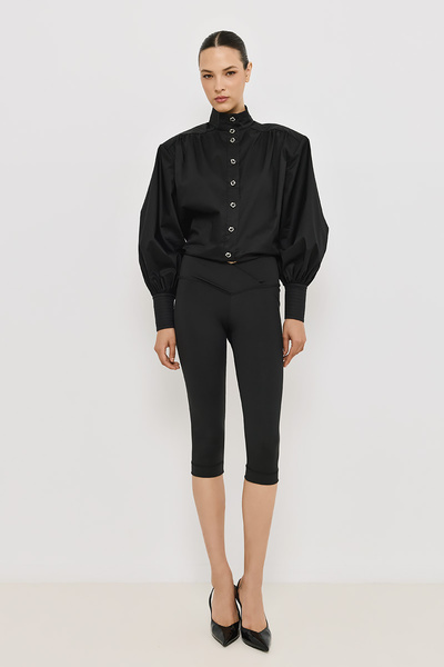 ELASTIC CAPRI PANTS