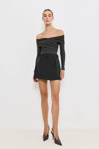 PINSTRIPE MINI SKORT