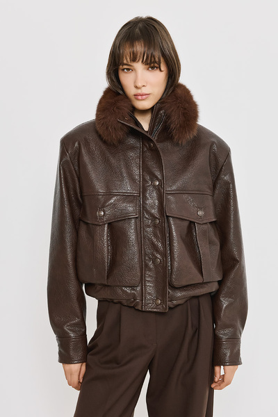 LEATHER-LOOK JACKET