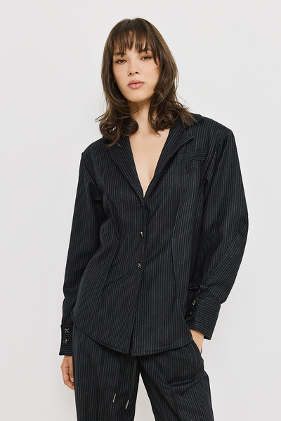 SHIRT WITH GOLD BUTTONS