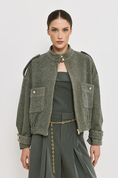 ΜΑΛΛΙΝΟ ΤΖΑΚΕΤ ΜΕ ΤΣΕΠΕΣ