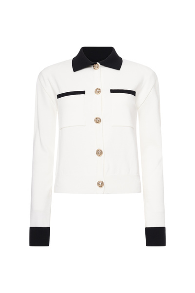 CARDIGAN WITH SHOULDER PADS