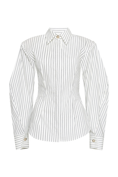 STRIPED SHIRT WITH BELT