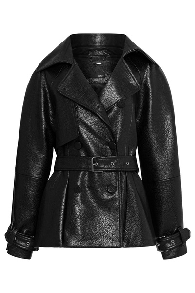 ΗΜΙΠΑΛΤΟ ΣΕ ΥΦΗ ΔΕΡΜΑΤΟΣ ΜΕ ΖΩΝΗ