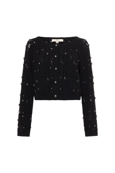 ΜΑΛΛΙΝΗ ΚΡΟΠ ΠΛΕΚΤΗ ΖΑΚΕΤΑ ΜΕ ΔΙΑΚΟΣΜΗΤΙΚΑ ΚΟΥΜΠΙΑ