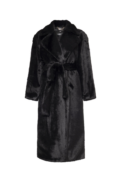LONG FAUX FUR COAT