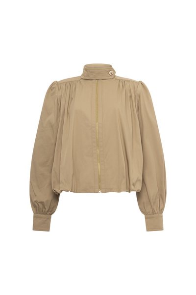 BALLOON JACKET - BEIGE | Zini Boutique