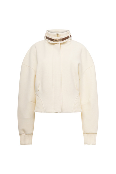 JACKET WITH NECK DETAIL