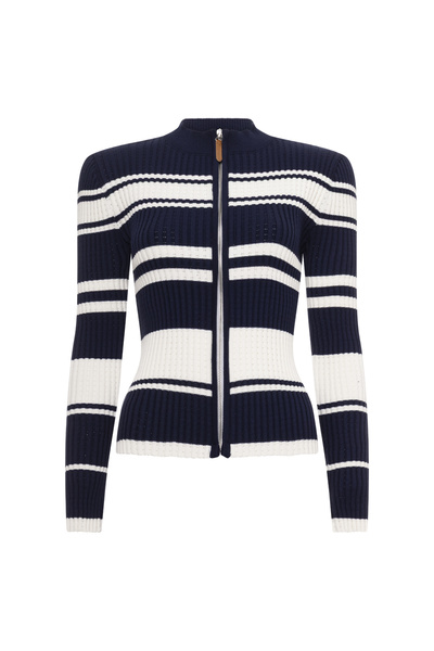 STRIPED  CARDIGAN