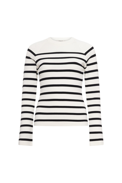 STRIPED KNITTED BLOUSE