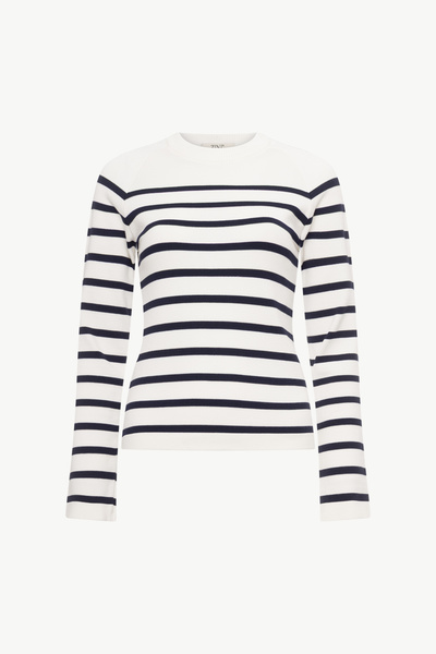 STRIPED KNITTED BLOUSE