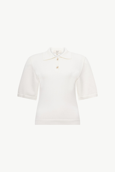 KNITTED POLO TOP
