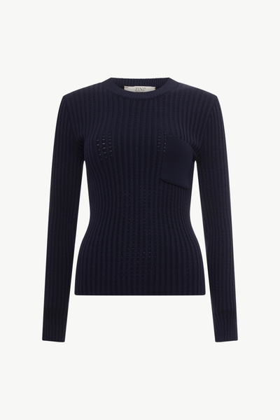 RIBBED BLOUSE