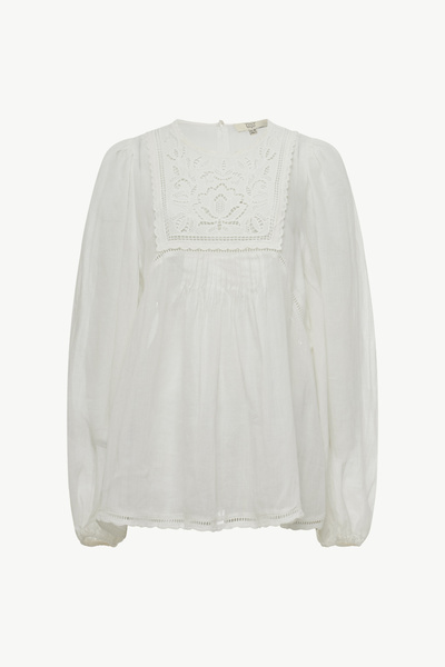 \EMBROIDERED LACE BLOUSE