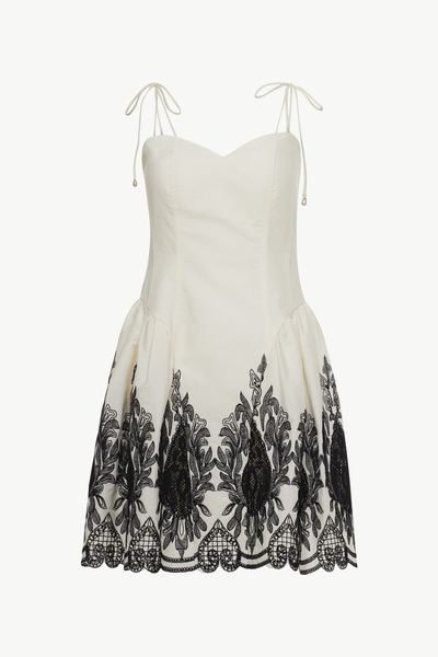 MINI DRESS WITH LACE DETAIL