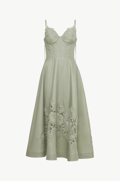 MIDI LACE DRESS