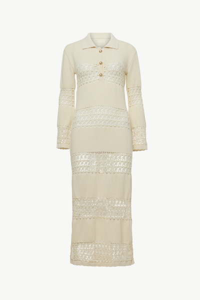 LONG CROCHET DRESS