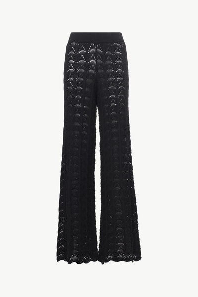 CROCHET FLARED TROUSERS