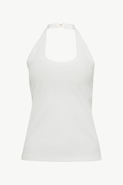 RIBBED OPEN-BACK TOP