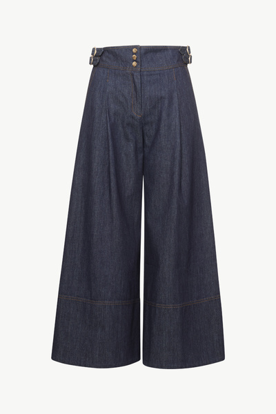 DENIM WIDE LEG PANTS