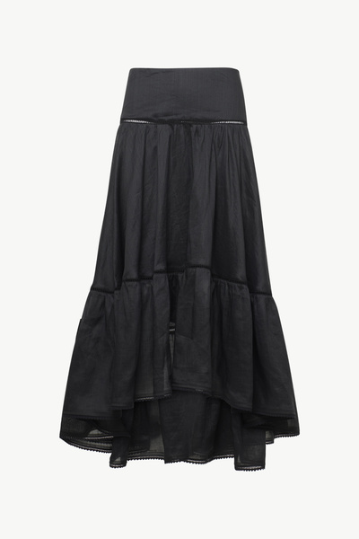 MAXI SKIRT WITH RUFFLES