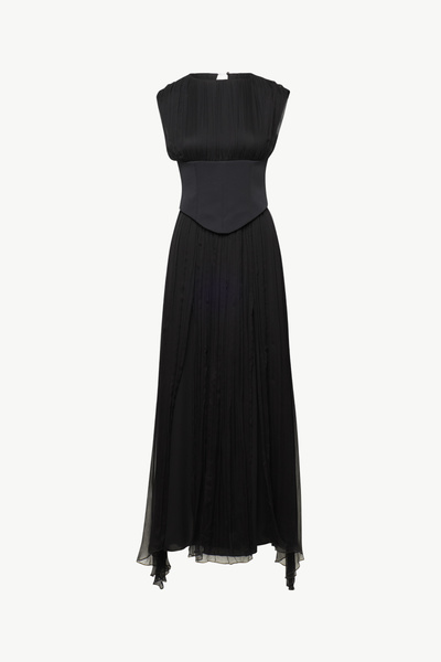 MAXI SILK CORSET DRESS