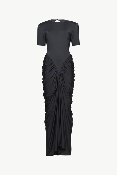 RUCHED MAXI DRESS