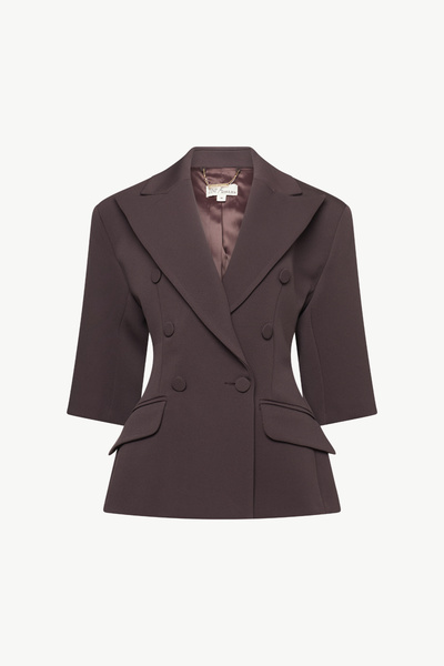 FITTED DOUBLE-BREASTED BLAZER